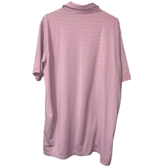 Peter Milar Summer Comfort Golf Polo Shirt, short sleeves, size M pink and blue - Picture 2 of 5